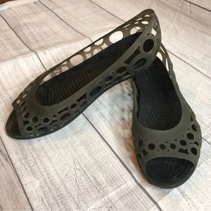 CROCS Open Toe Perforated Shoe Womans Size 9